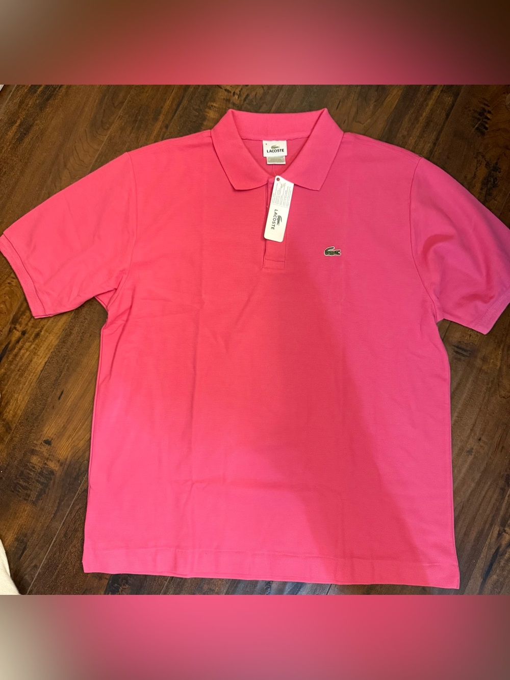 Lacoste L.12.12 Men's Pink Polo Shirt
Size 8/XXL NWT 100%
Cotton Made Peru